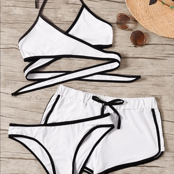 ROMWE Other - White Bikini Set